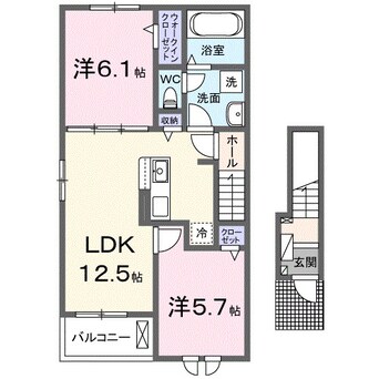 間取図 仮）有本アパート