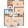 コンフォート中之島 3LDKの間取り