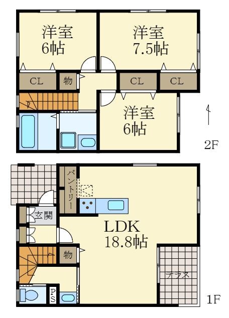 間取り図 Cube7 G棟