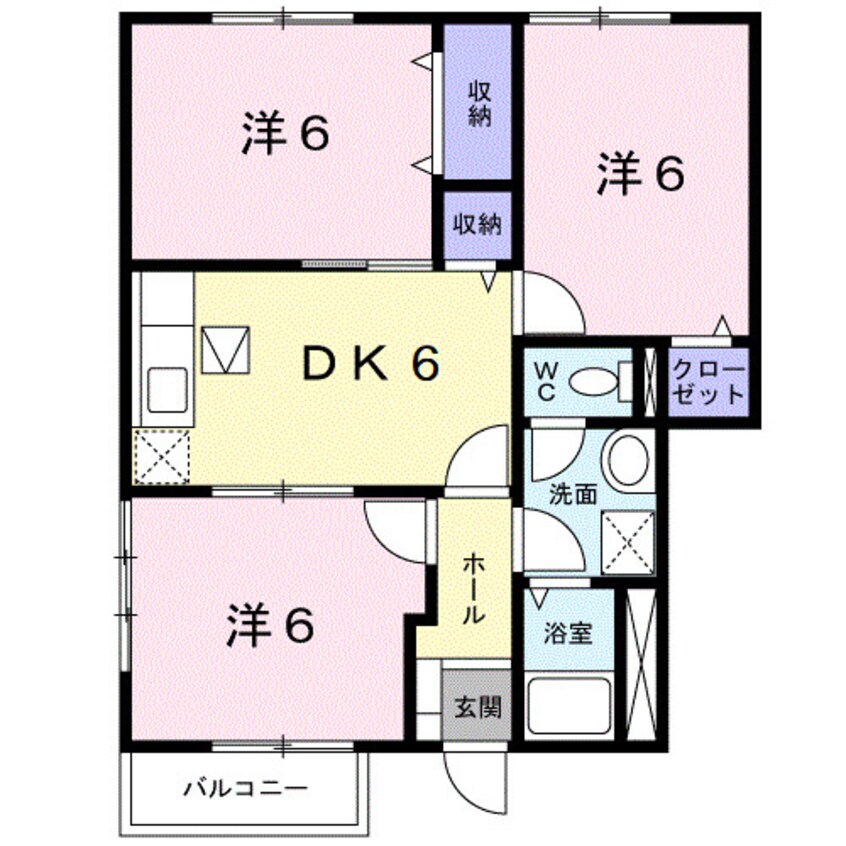 間取図 きのくに線・紀勢本線/箕島駅 徒歩9分 1階 築25年