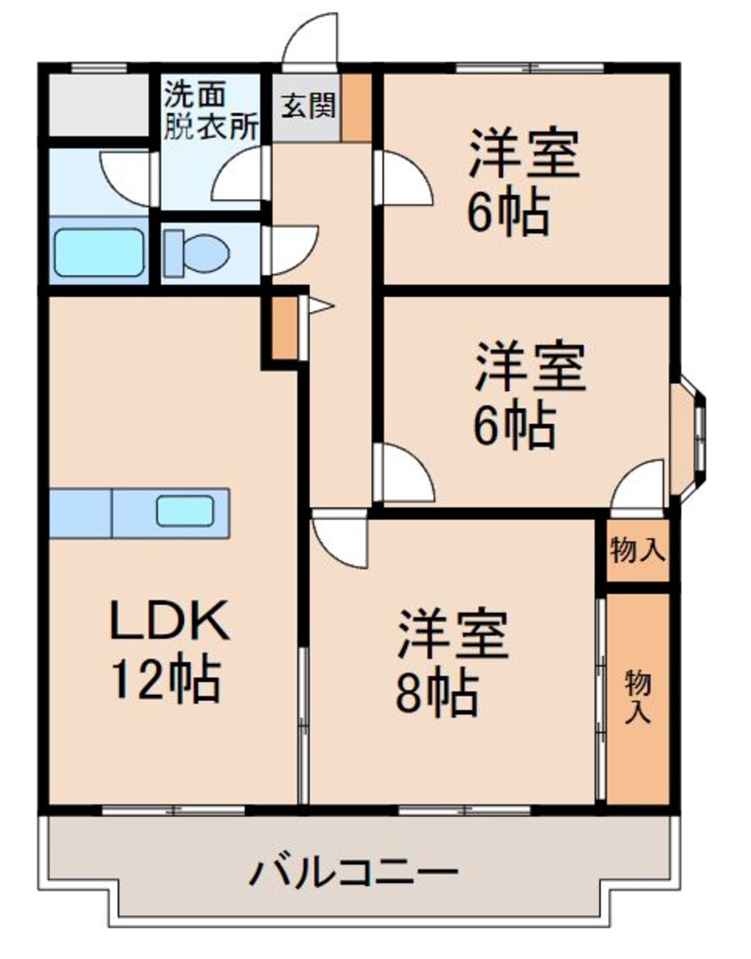 間取図 アバンセ・β