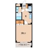 ジュニパー弘西 1Kの間取り