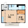 きのくに線・紀勢本線/紀三井寺駅 徒歩1分 2階 築17年 1LDKの間取り