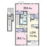 紀州鉄道/紀伊御坊駅 徒歩10分 2階 建築中 2LDKの間取り