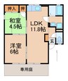 アウローラ 2LDKの間取り