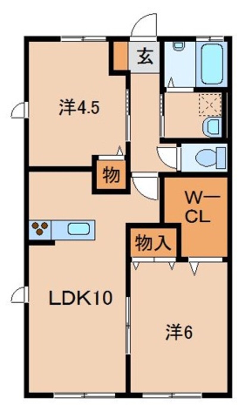 間取図 きのくに線・紀勢本線/箕島駅 徒歩20分 1階 築12年