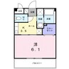プランドール 1Kの間取り