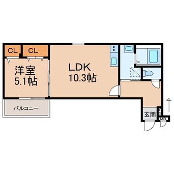 間取図 ラフィーネ石本Ⅱ