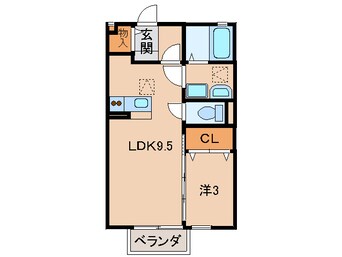 間取図 阪和線・羽衣線/和歌山駅 バス14分堀止下車:停歩10分 1階 築20年