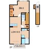 D-room三葛 1LDKの間取り
