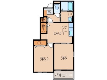 間取図 きのくに線・紀勢本線/箕島駅 徒歩9分 1階 築7年