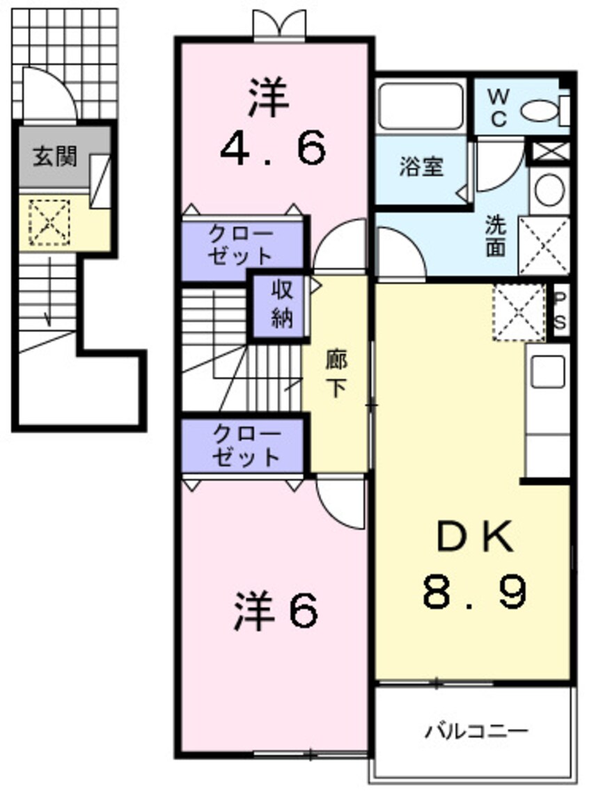 間取図 メルヴェーユⅢ