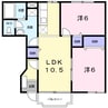 きのくに線・紀勢本線/紀伊内原駅 徒歩19分 1階 築23年 2LDKの間取り