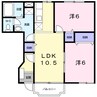 きのくに線・紀勢本線/紀伊内原駅 徒歩19分 1階 築23年 2LDKの間取り