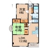 ブレスベル小二里 2LDKの間取り