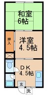コーポ吉田 2DKの間取り