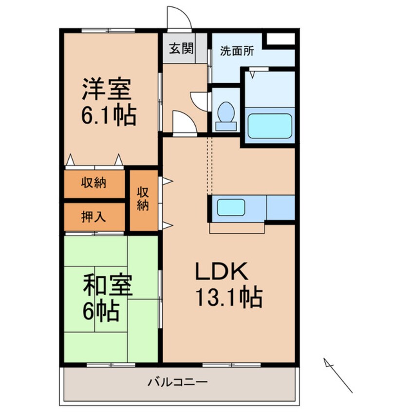 間取図 サンハイム中村