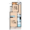 ハルミエールⅡ 1LDKの間取り