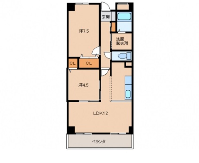 間取図 メゾン山水Ⅲ