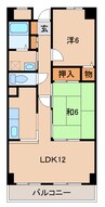 メゾン山水Ⅲ 2LDKの間取り