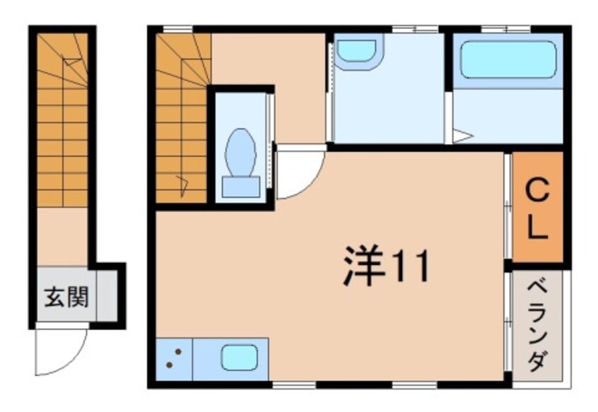 間取図 クラウンハイツ名高