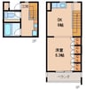 ＶＥＲＲＩ 1DKの間取り