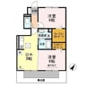 イソラ フェリジェⅡ 2DKの間取り