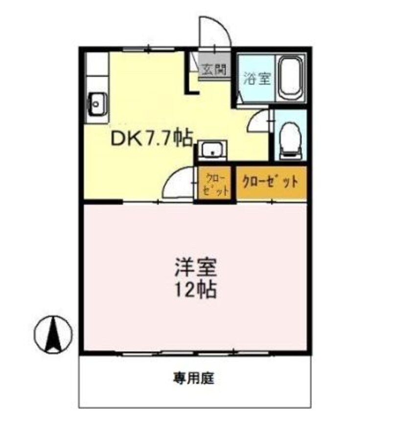 間取図 きのくに線・紀勢本線/箕島駅 徒歩8分 1階 築37年