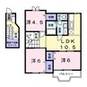 メゾンドヴェール西ノ庄 3LDKの間取り