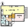 ディアス乙井 1LDKの間取り