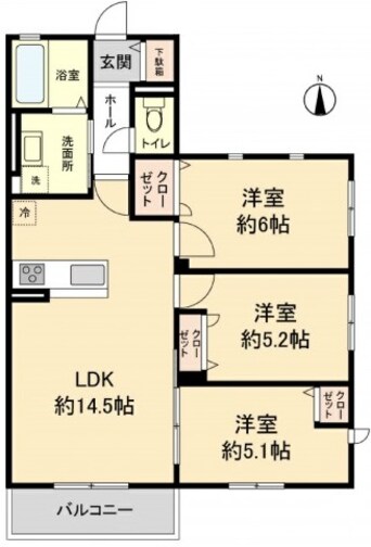 間取図 仮）海南市重根集合住宅