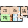 フレグランス大宮 3DKの間取り