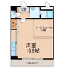 コンフォース２１ 1Rの間取り