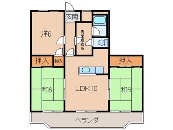 間取図 クレスト中津（Ⅱ）