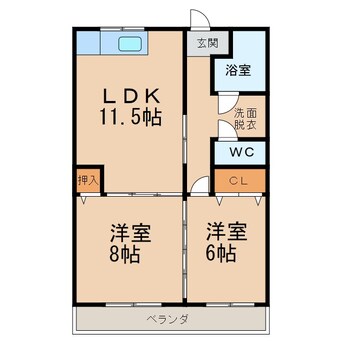 間取図 コーポ紀三井寺