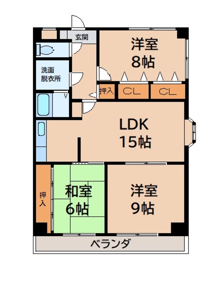 間取図 シティーハイツ東方