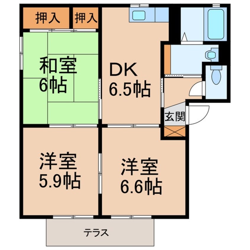 間取図 シャーメゾンハーヴェスト