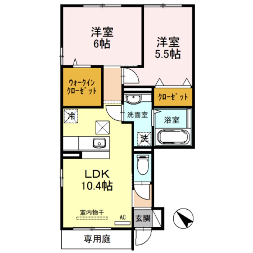 間取図 きのくに線・紀勢本線/藤並駅 徒歩10分 1階 築10年