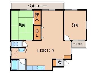 間取図 ハイツ二葉