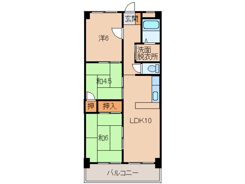 間取図 ベルテ堀止