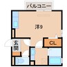 D-room フィット 1Rの間取り