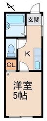TJ重根 1Kの間取り