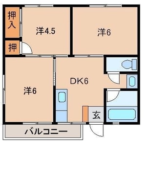 間取図 グランディール西浜