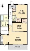 仮）海南市重根集合住宅 2LDKの間取り