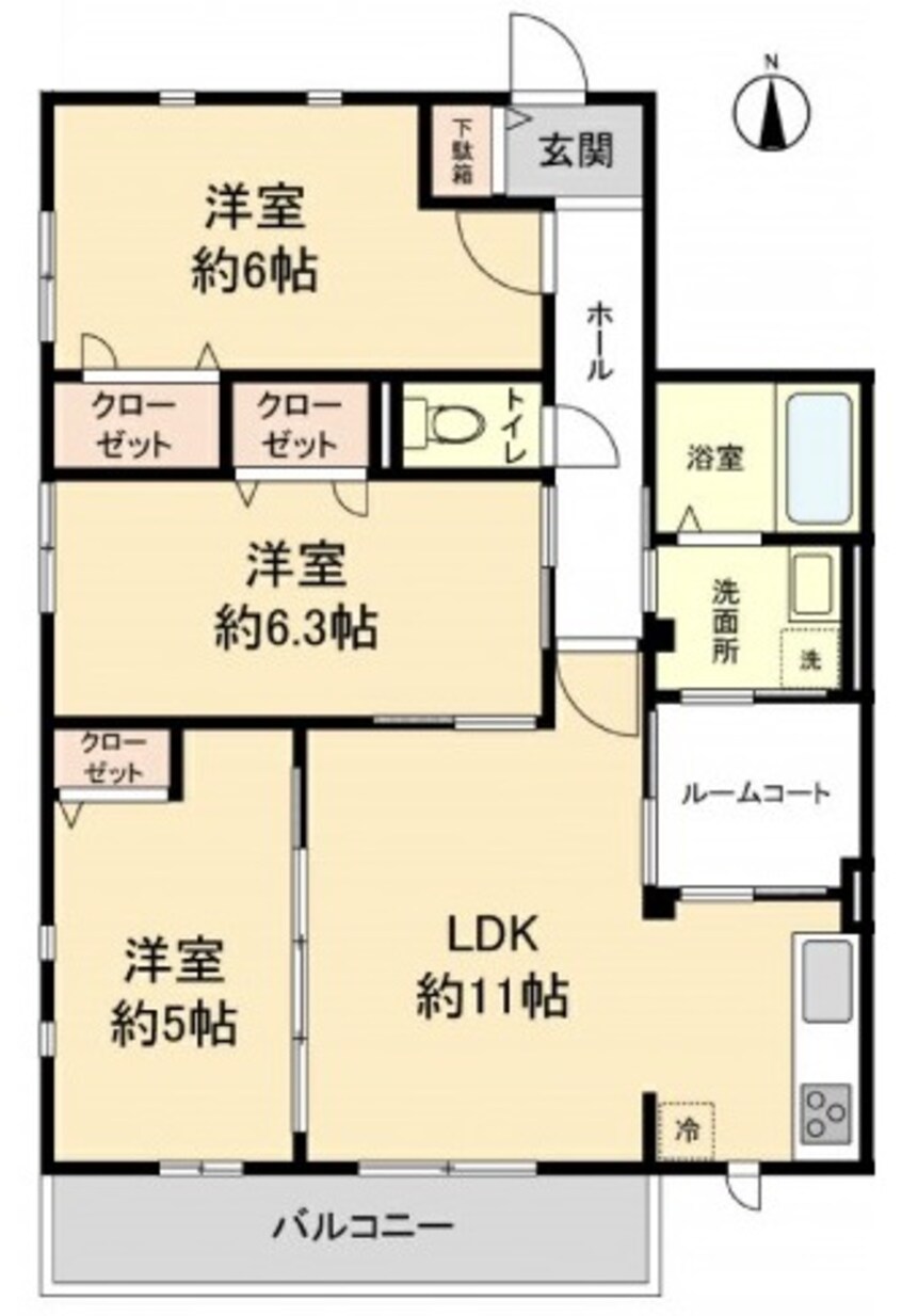 間取図 仮）海南市重根集合住宅