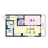 ヒカルサ和歌山本町 1LDKの間取り