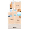 グレイス湊 2LDKの間取り