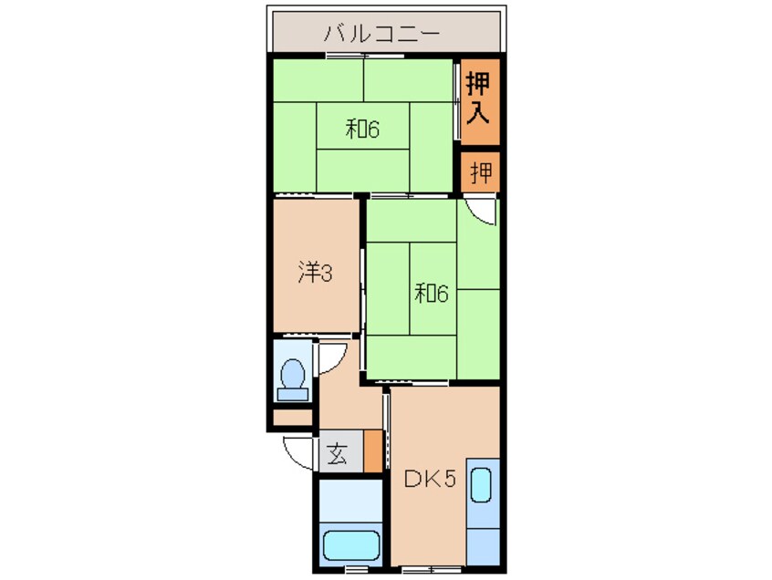 間取図 塩屋マンション