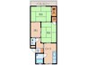 塩屋マンション 3DKの間取り
