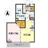 グランヴィル 1DKの間取り